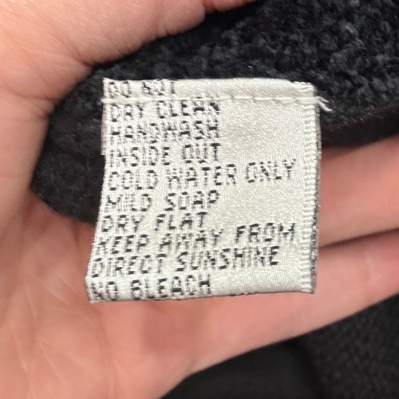 Vintage Just B Black Checkered Cardigan w/ Christmas Tree & Wreath Appliqués XL - Picture 14 of 16